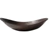 Clearance Copper Canoe Shaped Vessel Sink - Antique Dark Copper Above Counter / Vessel Sinks