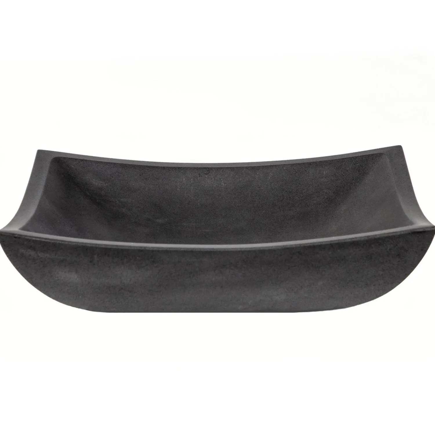 Discount Deep Zen Sink - Honed Lava Stone Above Counter / Vessel Sinks