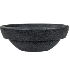 Clearance Echo Bowl Shaped Vessel Sink - Honed Padang Dark Granite Semi-Recessed Sinks|Above Counter / Vessel Sinks