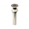 Online 1.5" Grid Drain with Overflow in Brushed Nickel Sink Drains|Overflow Bathroom Sink Drains