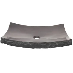 New Large Black Granite Zen Sink Above Counter / Vessel Sinks