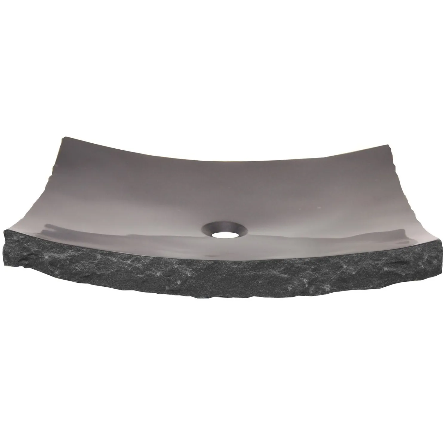 New Large Black Granite Zen Sink Above Counter / Vessel Sinks