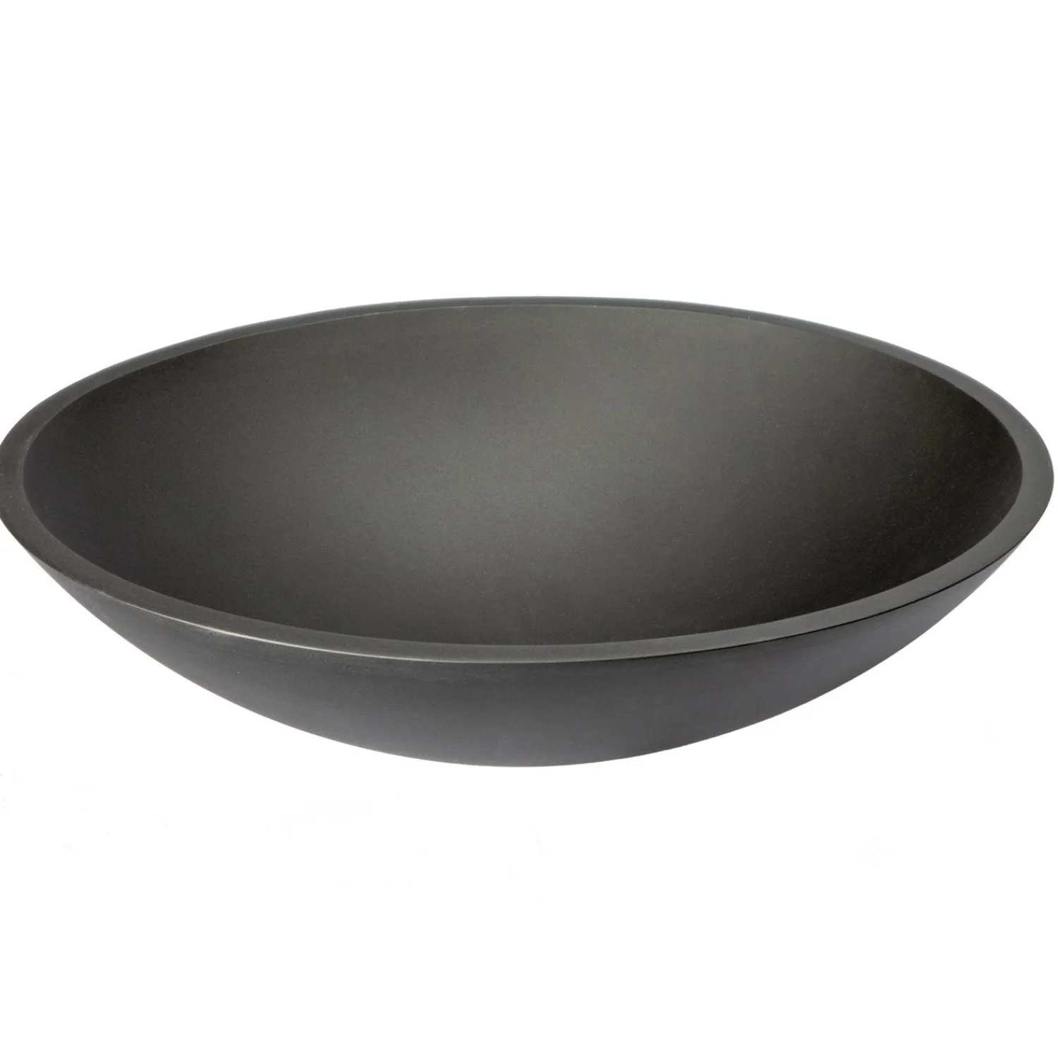 Hot Matte Black Oval Glass Vessel Sink Above Counter / Vessel Sinks