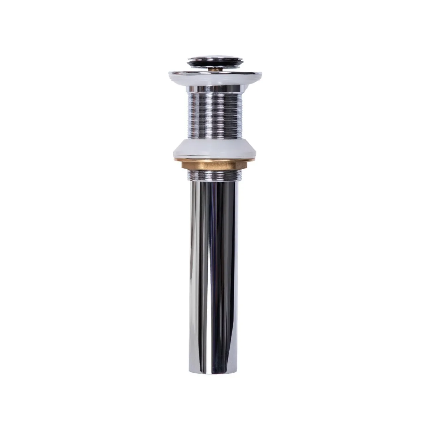 New 1.5" Popup Drain and Mounting Ring in Chrome Sink Drains|Overflow Bathroom Sink Drains