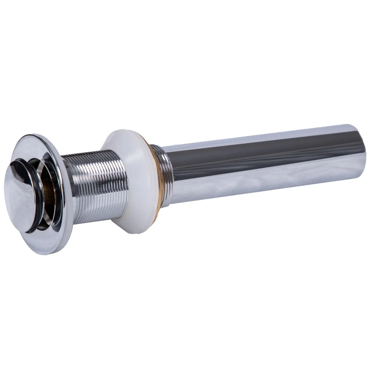 New 1.5" Popup Drain and Mounting Ring in Chrome Sink Drains|Overflow Bathroom Sink Drains