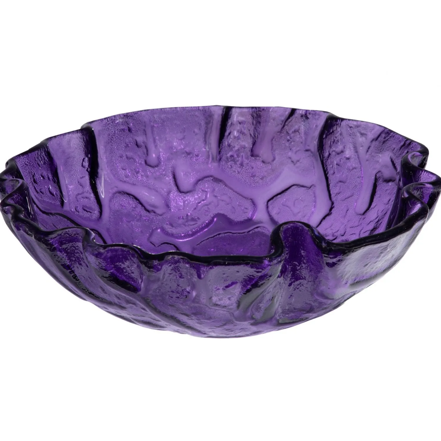 New Purple Free form Wave Glass Vessel Sink Above Counter / Vessel Sinks