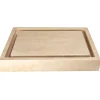 Hot Rectangular Infinity Pool Sink - Honed Beige Travertine Above Counter / Vessel Sinks