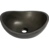 Best Small Lava Stone Canoe Vessel Sink Above Counter / Vessel Sinks