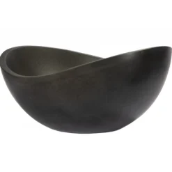 Best Small Lava Stone Canoe Vessel Sink Above Counter / Vessel Sinks