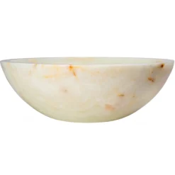 Outlet White Translucent Onyx Sink Above Counter / Vessel Sinks