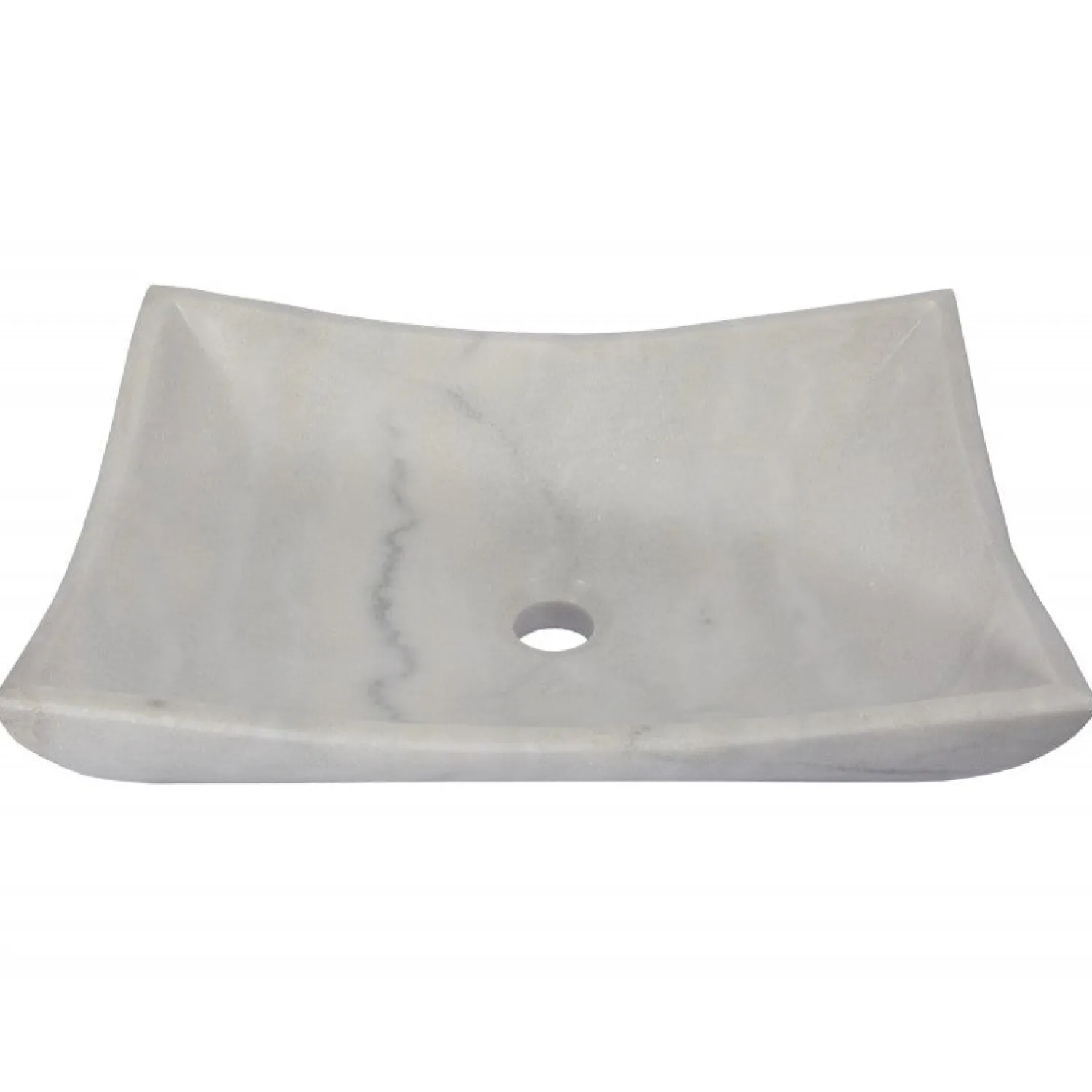 Best Zen Sink - Guanxi White Marble Above Counter / Vessel Sinks