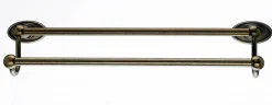 Sale Ed7Gbzc 18" Double Towel Bar With Oval Backplate In German Bronze Top Knobs|Towel Bars