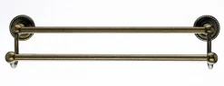 Discount Ed7Gbzf 18" Double Towel Bar With Rope Detail In German Bronze Top Knobs|Towel Bars