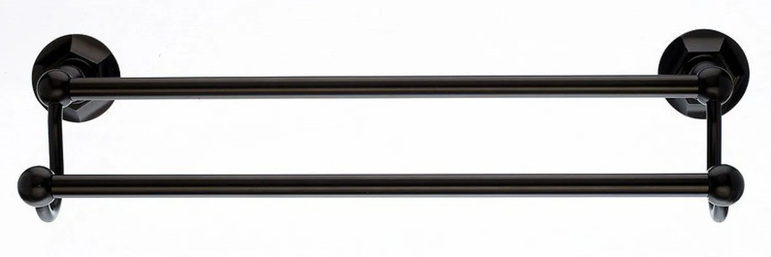 New Ed7Orbb 18" Double Towel Bar With Hex Detail In Oil Rubbed Bronze Top Knobs|Towel Bars