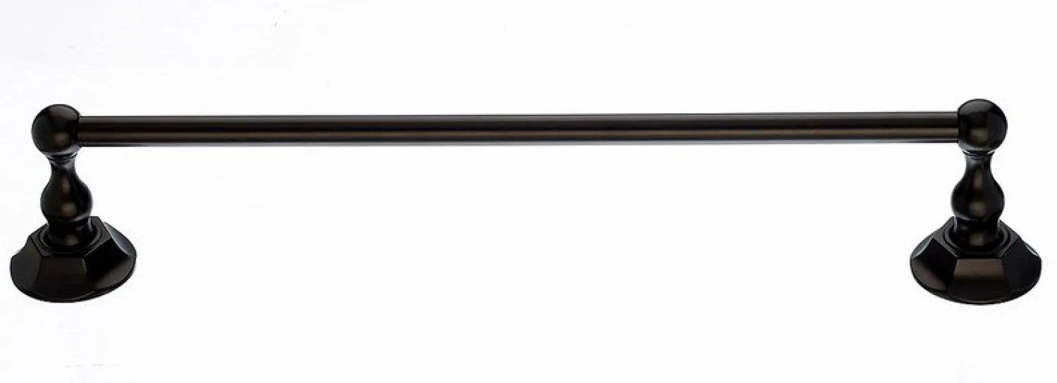 Hot Ed6Orbb 18" Single Towel Bar With Hex Detail In Oil Rubbed Bronze Top Knobs|Towel Bars