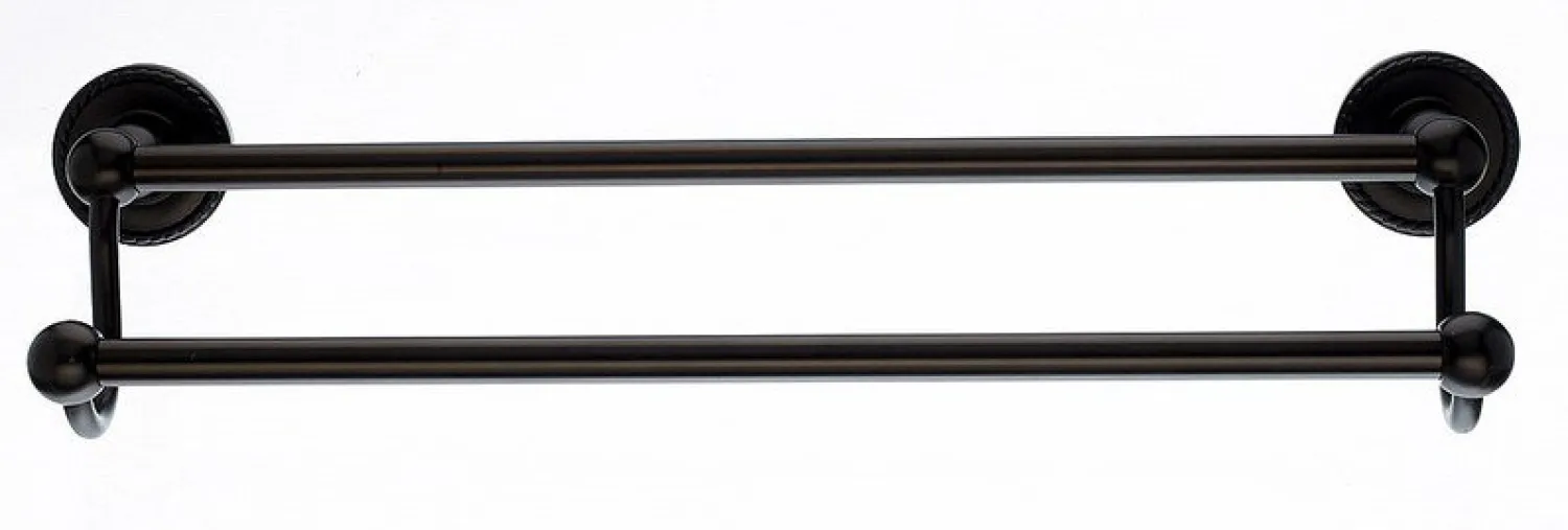 Sale Ed7Orbf 18" Double Towel Bar With Rope Detail In Oil Rubbed Bronze Top Knobs|Towel Bars