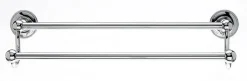 Hot Ed7Pca 18" Double Towel Bar With Beaded Detail In Polished Chrome Top Knobs|Chrome Hardware