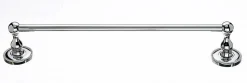 Best Ed6Pca 18" Single Towel Bar With Beaded Detail In Polished Chrome Top Knobs|Chrome Hardware