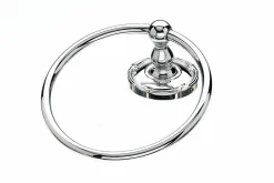 Online Ed5Pce Towel Ring With Ribbon & Reed Detail In Polished Chrome Top Knobs|Chrome Hardware