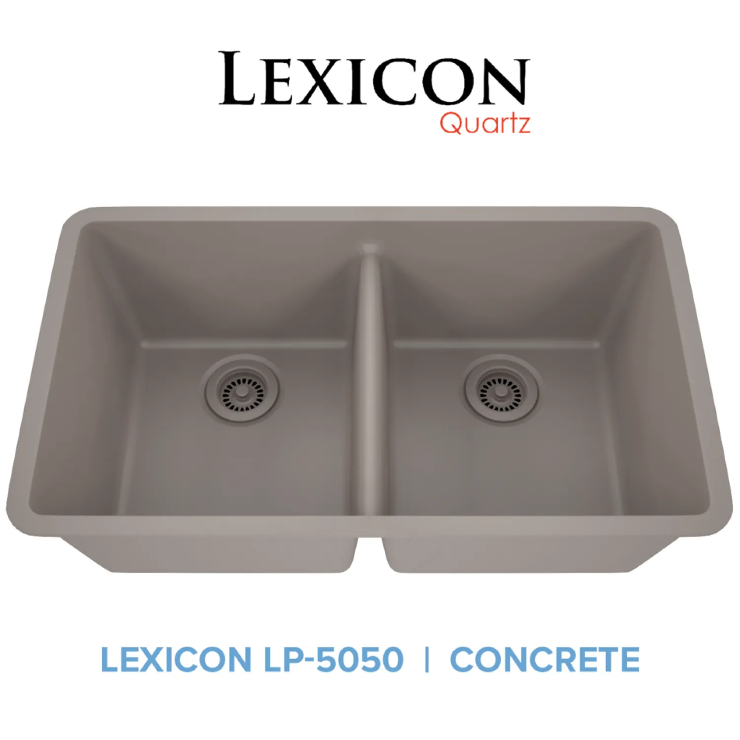 Discount 32" Equal Double Bowl Quartz Composite Sink Drop-In / Top Mount Sinks|Double Bowl Sinks