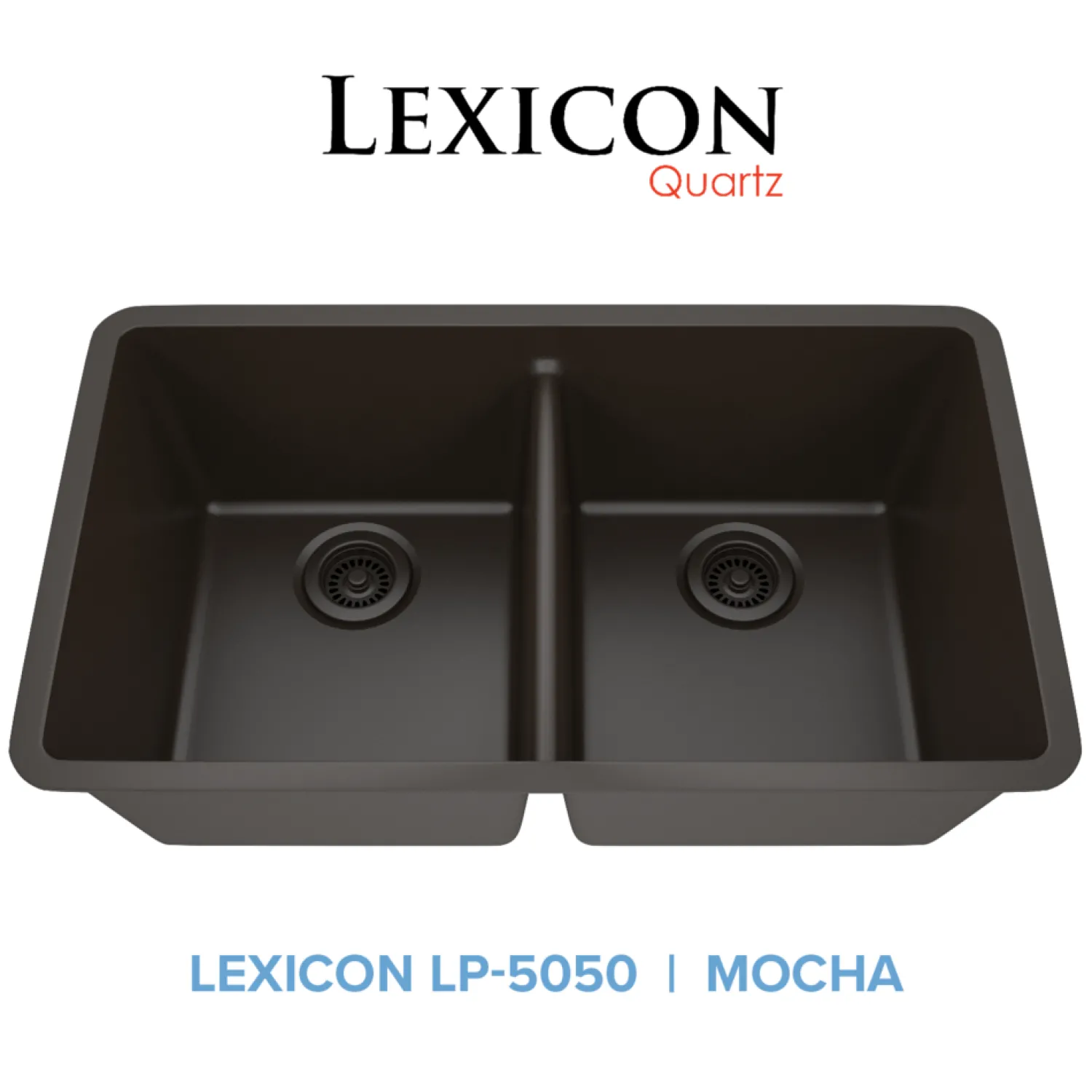 Discount 32" Equal Double Bowl Quartz Composite Sink Drop-In / Top Mount Sinks|Double Bowl Sinks
