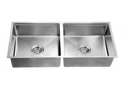Sale Extra Large 44" Workstation Equal Double Bowl Kitchen Sink with Small Radius Corners Workstation Sinks|Double Bowl Sinks
