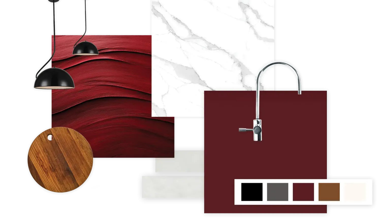 Outlet Large Sample Door in Cabernet Red Touch Up Paints And Sample Doors
