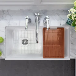 Outlet 36" Fireclay Farmhouse Workstation Single Bowl Sink Single Bowl Sinks|Apron Front / Farmhouse Sinks