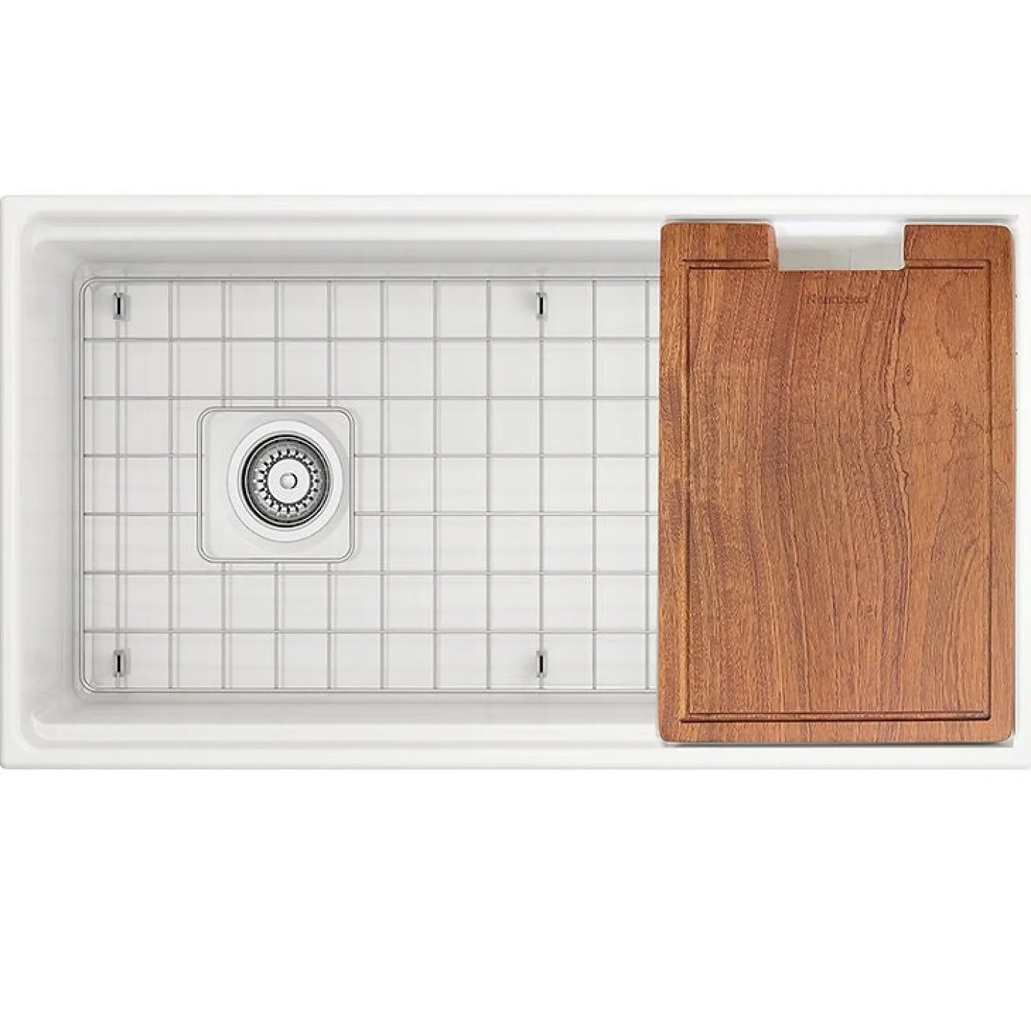 Outlet 36" Fireclay Farmhouse Workstation Single Bowl Sink Single Bowl Sinks|Apron Front / Farmhouse Sinks