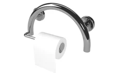 Discount Half Moon Grab Bar with Toilet Paper Holder Grab Bars|Shower Seats
