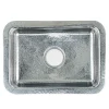 Clearance 20" Hand-Hammered Stainless Steel Dual Mount Bar Sink Bar / Prep Sinks