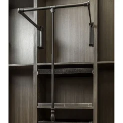 Best Black Powder Coat Soft-close Expanding Wardrobe Lift Closet & Storage|Storage & Organization