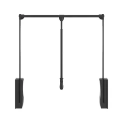 Best Black Powder Coat Soft-close Expanding Wardrobe Lift Closet & Storage|Storage & Organization