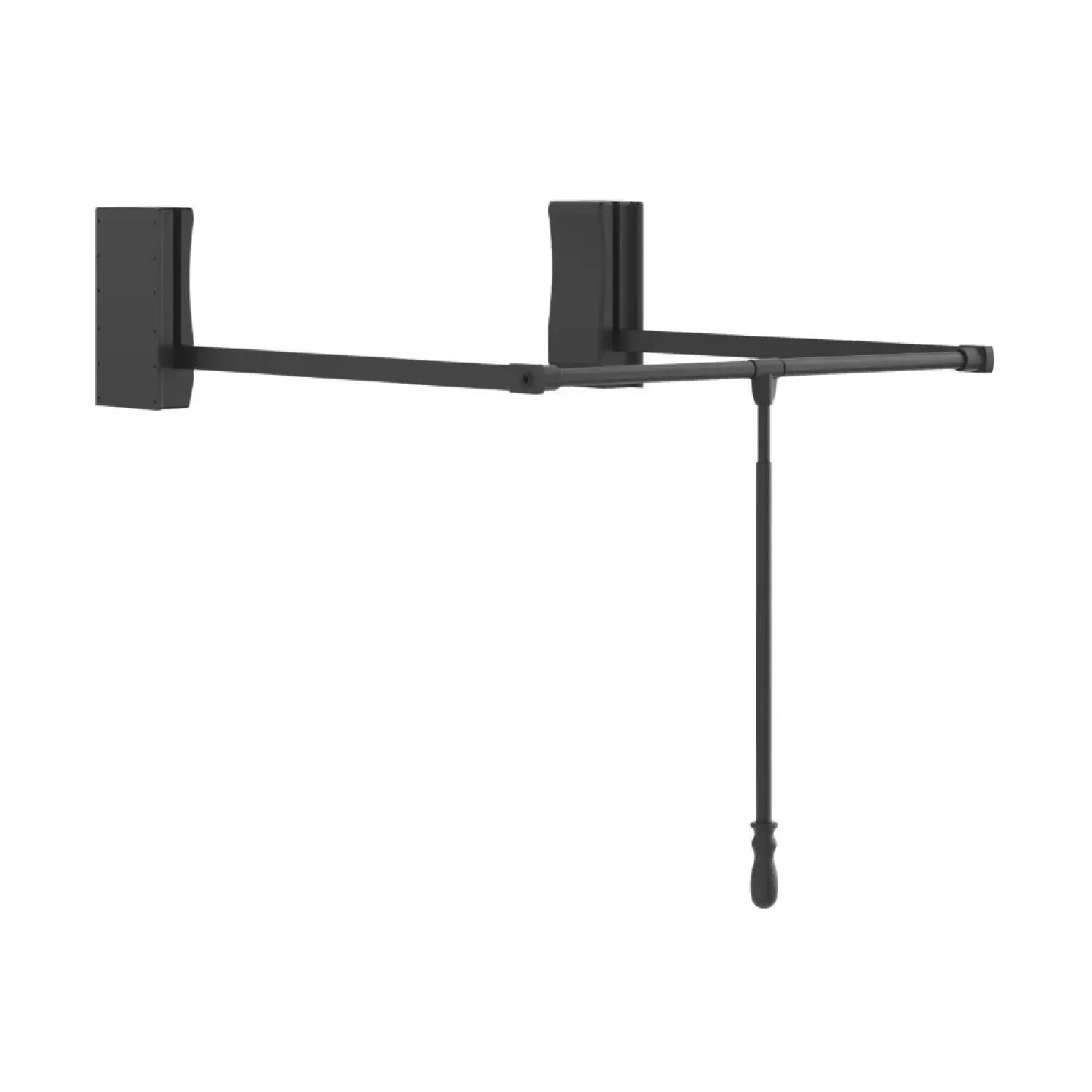 Best Black Powder Coat Soft-close Expanding Wardrobe Lift Closet & Storage|Storage & Organization