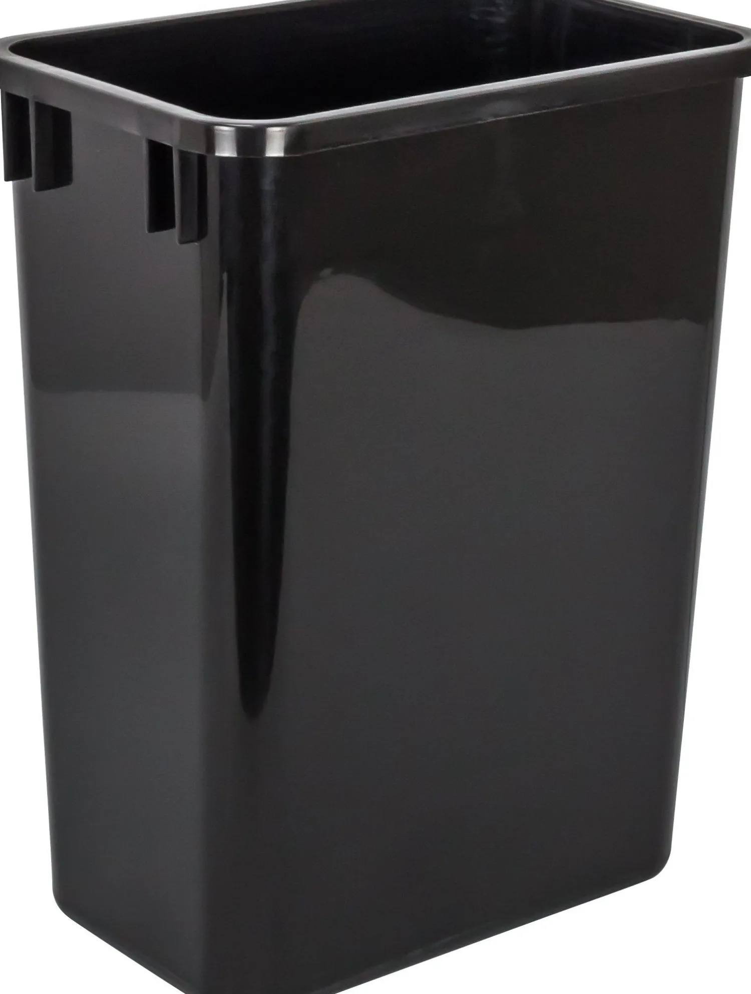 Black 35-Quart Plastic Waste Container Storage & Organization