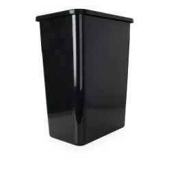 Black 35-Quart Plastic Waste Container Storage & Organization