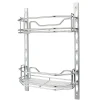 6" Deep Door Mounted Tray System Kit in Polished Chrome Storage & Organization