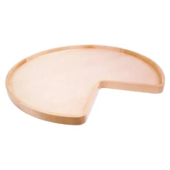 Discount 32" Diameter Kidney Wooden Lazy Susan with Hole Storage & Organization