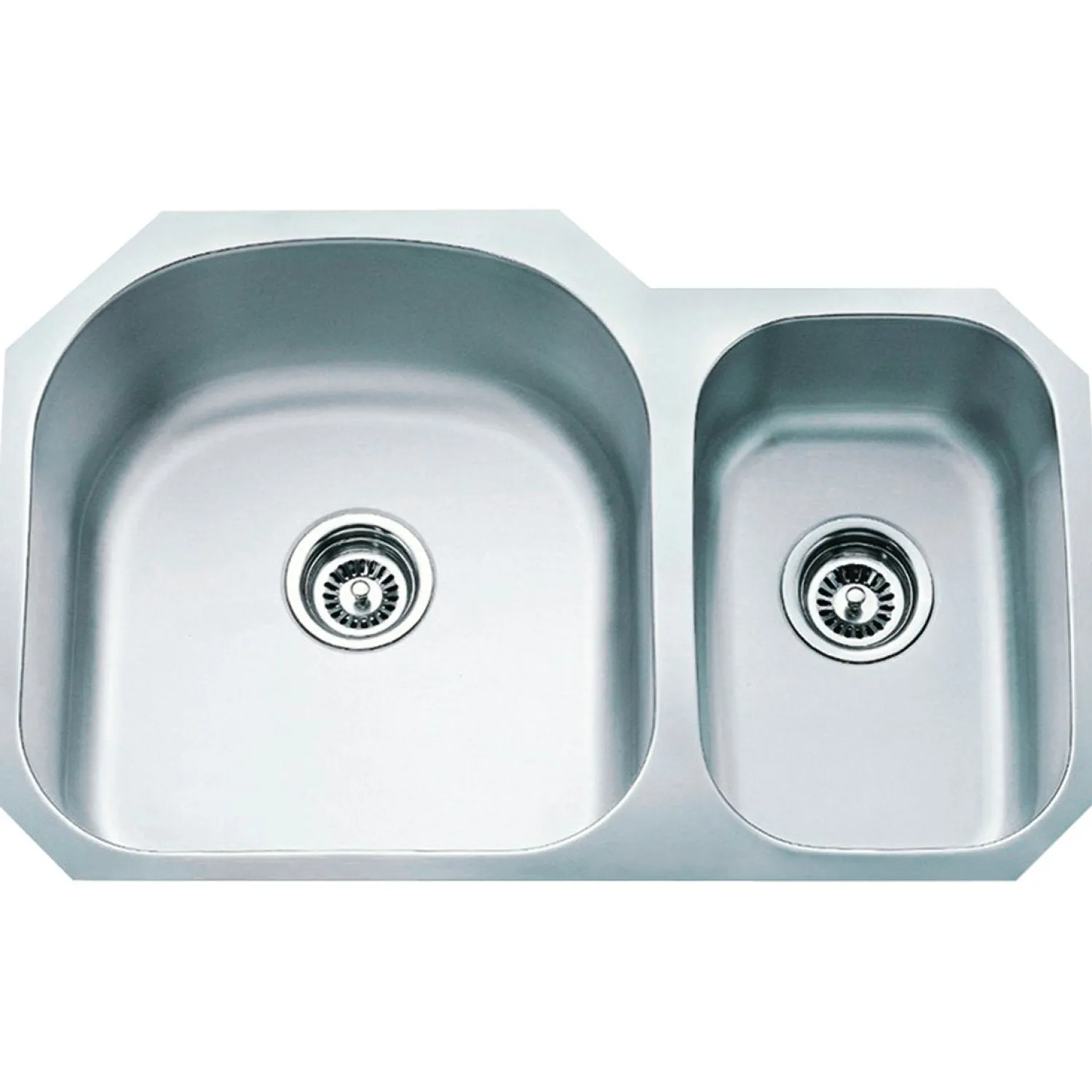 Hot 18 Gauge 70/30 Stainless Steel Undermount Sink with Larger Left Bowl Stainless Steel Sinks|Double Bowl Sinks