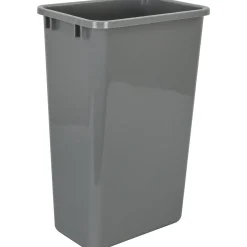 Hot Gray 50 Quart Plastic Waste Container Storage & Organization