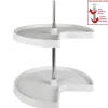 Hot Kidney Plastic Lazy Susan Set with Twist and Lock Pole Storage & Organization