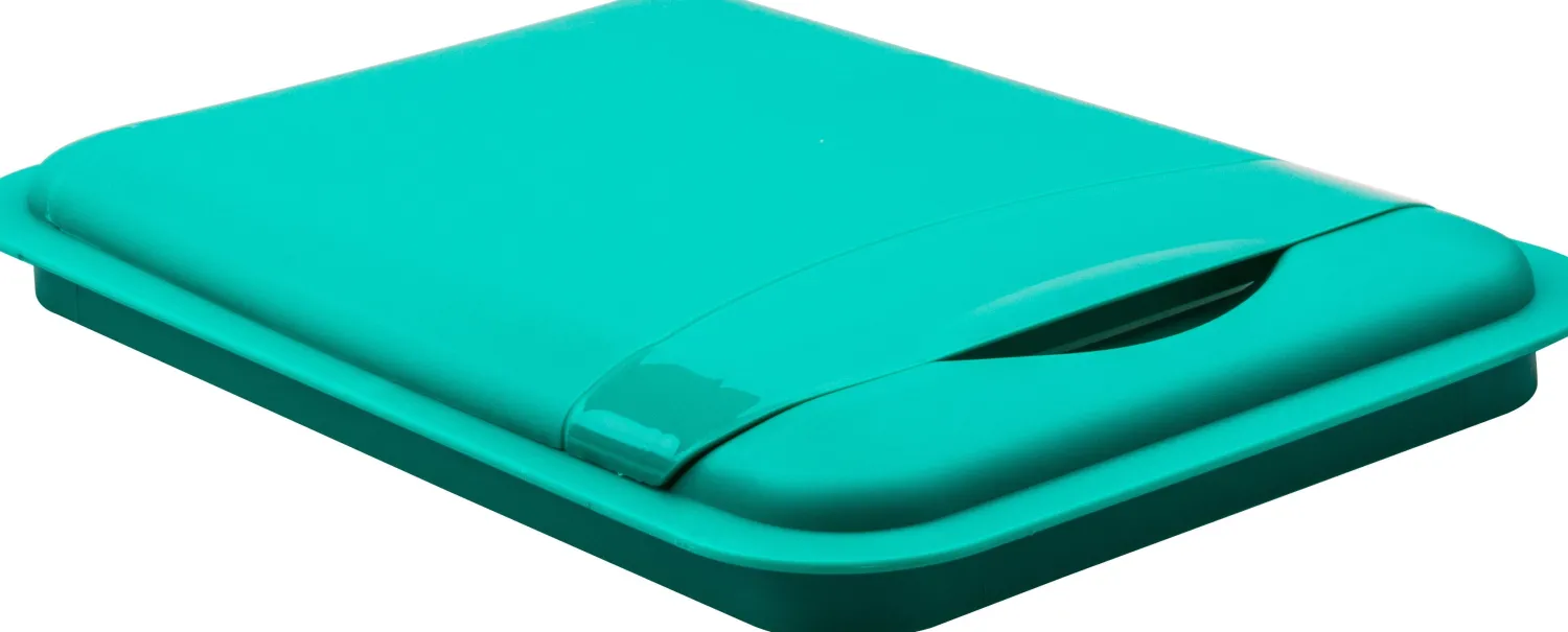Sale Lid for 50-Quart Plastic Waste Container in Green Storage & Organization