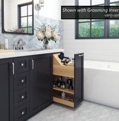 Clearance No Wiggle 8" Vanity-height Cabinet Pullout Storage & Organization
