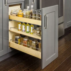 Online "No Wiggle" Under Drawer Base Cabinet Pullout Built on Premium Soft-close Slides Storage & Organization