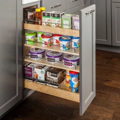 No Wiggle Base Cabinet Pullout with Premium Soft-close Concealed Undermount Slides Storage & Organization