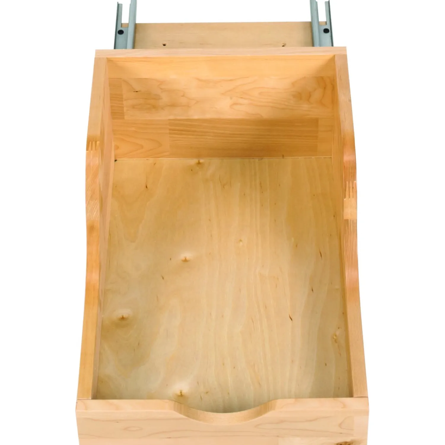Preassembled Vanity Depth High Back Rollout Drawer for Cabinet Opening Storage & Organization