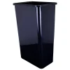 Hot 50-Quart Plastic Waste Container in Black Storage & Organization