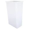 Best 50-Quart Plastic Waste Container in White Storage & Organization