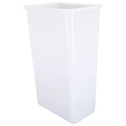 Best 50-Quart Plastic Waste Container in White Storage & Organization