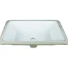Online 18-1/2" Rectangle Undermount White Porcelain Bowl Undermount